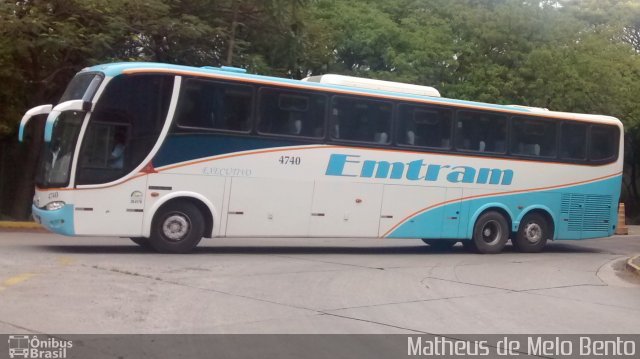 Emtram 4740 na cidade de São Paulo, São Paulo, Brasil, por Matheus de Melo Bento. Número da foto: #3716043.