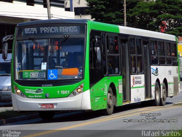 Viação Santa Brígida 1 1861 na cidade de São Paulo, São Paulo, Brasil, por Rafael Santos. ID da foto: 3717608.