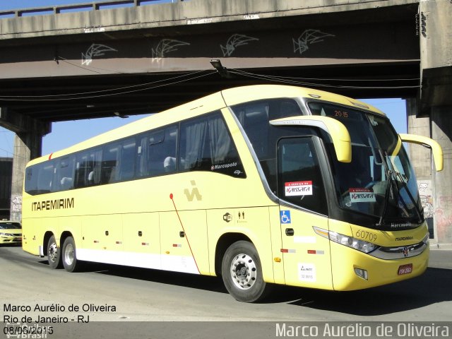 Viação Itapemirim 60709 na cidade de Rio de Janeiro, Rio de Janeiro, Brasil, por Marco Aurélio de Oliveira. ID da foto: 3719429.