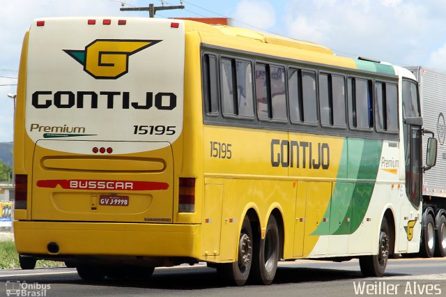 Empresa Gontijo de Transportes 15195 na cidade de Vitória da Conquista, Bahia, Brasil, por Weiller Alves. ID da foto: 3719238.