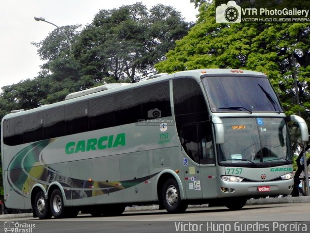 Viação Garcia 7757 na cidade de Maringá, Paraná, Brasil, por Victor Hugo Guedes Pereira. Número da foto: #3719080.