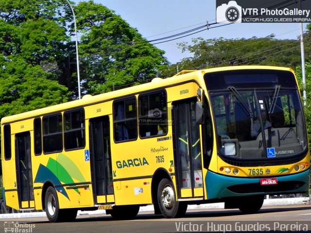 Viação Garcia 7635 na cidade de Maringá, Paraná, Brasil, por Victor Hugo Guedes Pereira. Número da foto: #3721206.