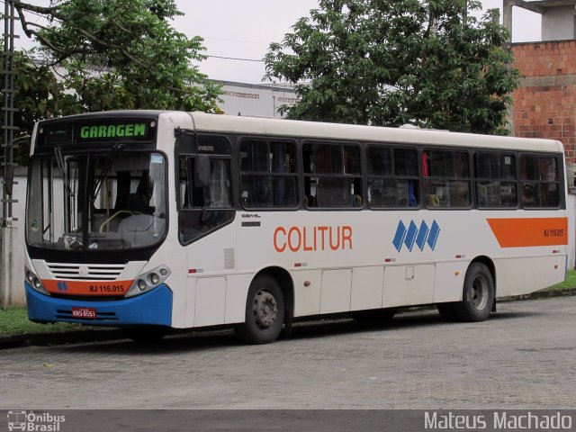 Colitur Transportes Rodoviários RJ 116.015 na cidade de Angra dos Reis, Rio de Janeiro, Brasil, por Mateus Machado. Número da foto: #3722236.