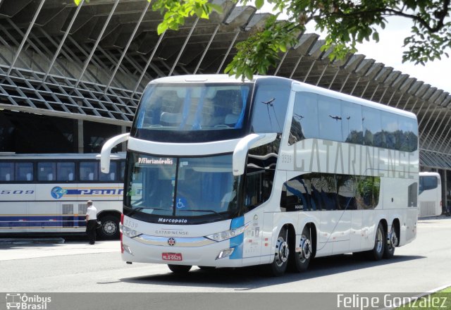 Auto Viação Catarinense 3539 na cidade de Florianópolis, Santa Catarina, Brasil, por Felipe Gonzalez. ID da foto: 3723535.