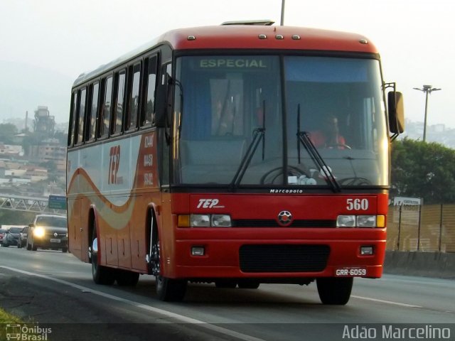 TEP Transporte 560 na cidade de Belo Horizonte, Minas Gerais, Brasil, por Adão Raimundo Marcelino. Número da foto: #3723736.