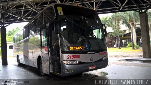 Viação Santa Cruz 219080 na cidade de São Paulo, São Paulo, Brasil, por Cainã Marcos de Araujo. ID da foto: 3722744.