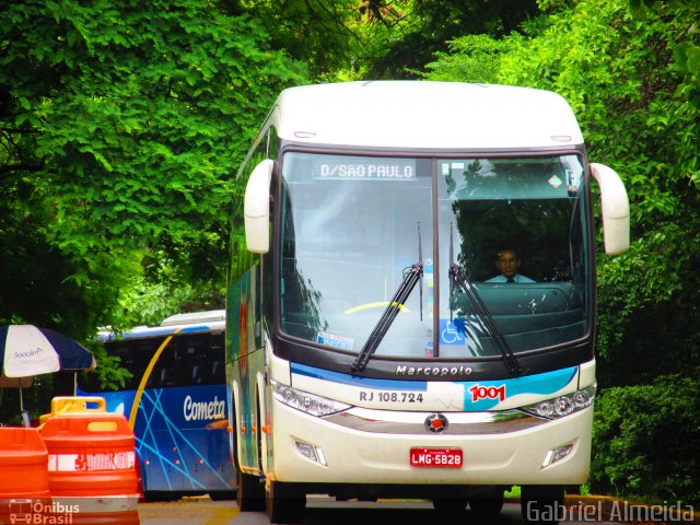 Auto Viação 1001 RJ 108.724 na cidade de São Paulo, São Paulo, Brasil, por Gabriel Almeida. ID da foto: 3726076.