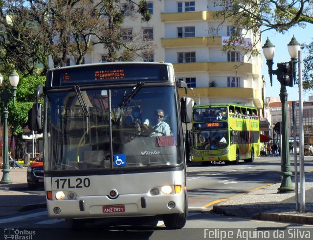 Expresso Azul 17L20 na cidade de Curitiba, Paraná, Brasil, por Felipe Aquino da Silva. Número da foto: #3726213.