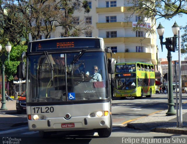 Expresso Azul 17L20 na cidade de Curitiba, Paraná, Brasil, por Felipe Aquino da Silva. ID da foto: 3726213.