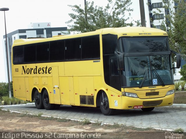 Viação Nordeste 9020 na cidade de Campina Grande, Paraíba, Brasil, por Felipe Pessoa de Albuquerque. Número da foto: #3725498.