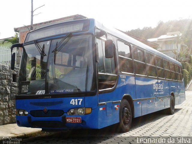 Biguaçu Transportes Coletivos Administração e Participação 417 na cidade de Governador Celso Ramos, Santa Catarina, Brasil, por Leonardo da Silva. Número da foto: #3728123.