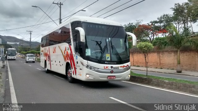 LK Transportadora Turística 19005 na cidade de Aparecida, São Paulo, Brasil, por Sidnei Machado Strujak. ID da foto: 3727268.