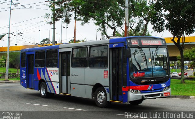 Viação São Camilo 185 na cidade de Santo André, São Paulo, Brasil, por Ricardo Luiz. ID da foto: 3728438.