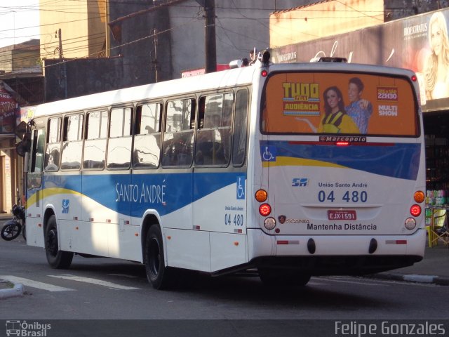 ETURSA - Emp. de Transp. Urbano e Rodoviário de Santo André 04 480 na cidade de Santo André, São Paulo, Brasil, por Felipe Gonzales. Número da foto: #3728638.