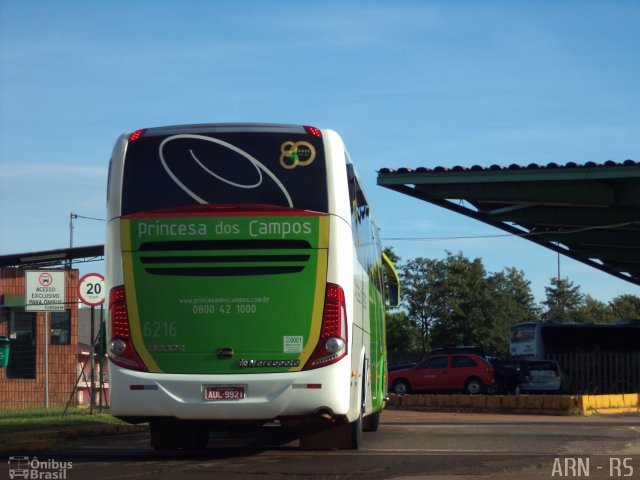 Expresso Princesa dos Campos 6216 na cidade de Cascavel, Paraná, Brasil, por Alexandre Rodrigo. ID da foto: 3726546.