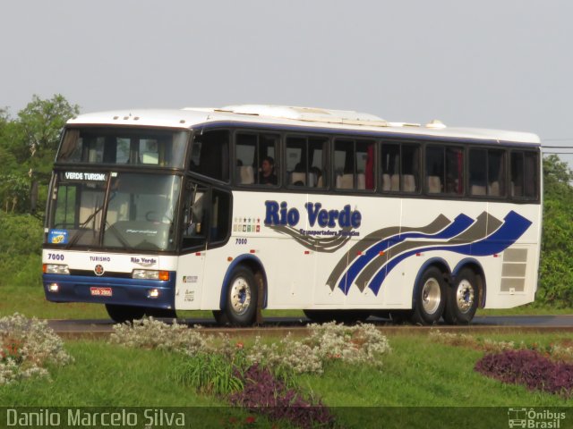 Rio Verde Transportadora Turística 7000 na cidade de Foz do Iguaçu, Paraná, Brasil, por Danilo Marcelo Silva. Número da foto: #3729937.