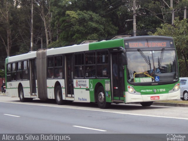 Viação Santa Brígida 1 1814 na cidade de São Paulo, São Paulo, Brasil, por Alex da Silva Rodrigues. Número da foto: #3730761.