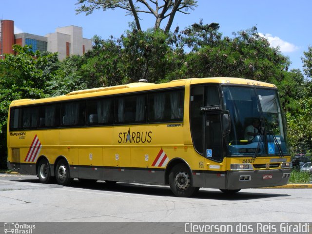 Viação Itapemirim 44027 na cidade de São Paulo, São Paulo, Brasil, por Cleverson dos Reis Giraldi. ID da foto: 3730626.