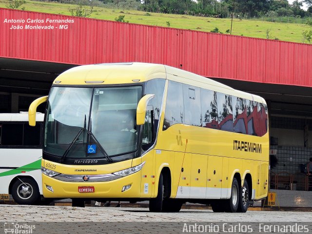 Viação Itapemirim 60625 na cidade de João Monlevade, Minas Gerais, Brasil, por Antonio Carlos Fernandes. ID da foto: 3729321.