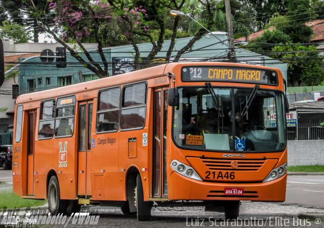 Auto Viação São Braz 21A46 na cidade de Curitiba, Paraná, Brasil, por Luiz Scarabotto . ID da foto: 3733233.