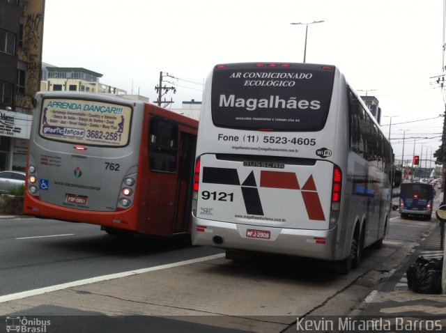 Magalhães Turismo 9121 na cidade de Osasco, São Paulo, Brasil, por Kevin Miranda Barros. ID da foto: 3732413.