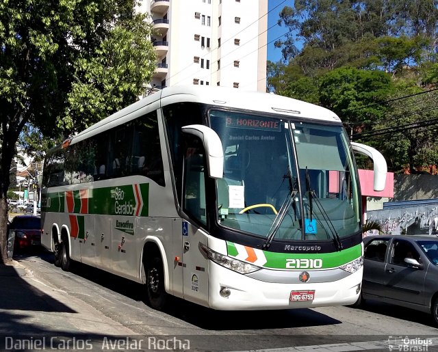 Cia. São Geraldo de Viação 21310 na cidade de Cachoeiro de Itapemirim, Espírito Santo, Brasil, por Daniel Carlos  Avelar Rocha. Número da foto: #3733003.