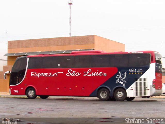 Expresso São Luiz 7390 na cidade de Primavera do Leste, Mato Grosso, Brasil, por Stefano  Rodrigues dos Santos. Número da foto: #3731472.