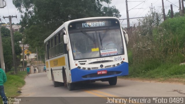 Auto Ônibus Moratense 1695 na cidade de Francisco Morato, São Paulo, Brasil, por Johnny Ferreira. Número da foto: #3732354.