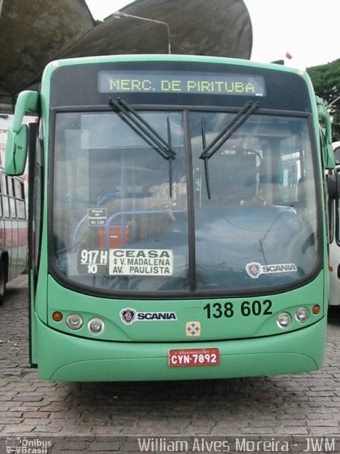 Viação Santa Brígida 138 602 na cidade de São Paulo, São Paulo, Brasil, por Canal Willybus. ID da foto: 3735026.