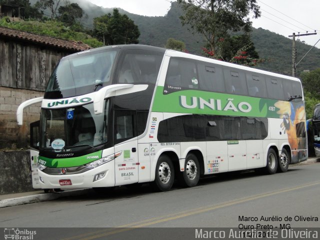 Empresa União de Transportes 4187 na cidade de Ouro Preto, Minas Gerais, Brasil, por Marco Aurélio de Oliveira. Número da foto: #3734751.
