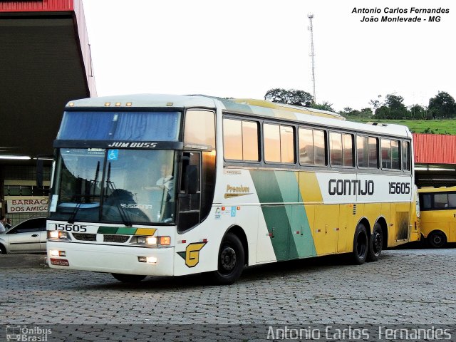 Empresa Gontijo de Transportes 15605 na cidade de João Monlevade, Minas Gerais, Brasil, por Antonio Carlos Fernandes. Número da foto: #3733691.