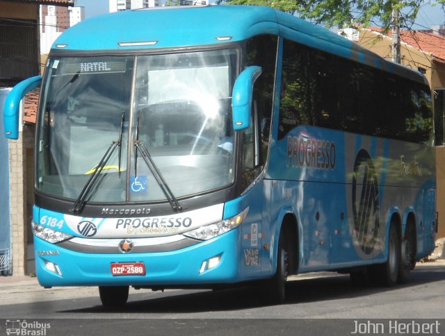 Auto Viação Progresso 6184 na cidade de Natal, Rio Grande do Norte, Brasil, por John Herbert. Número da foto: #3735678.