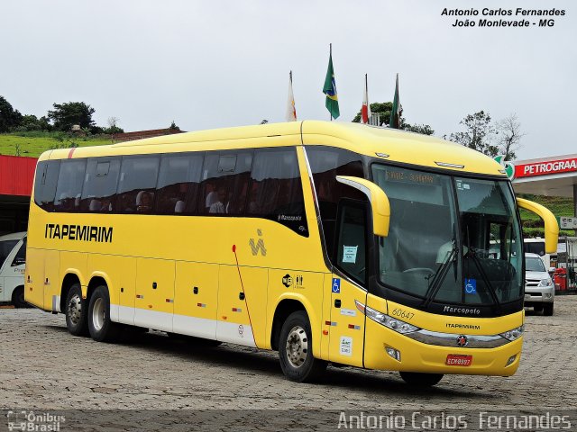 Viação Itapemirim 60647 na cidade de João Monlevade, Minas Gerais, Brasil, por Antonio Carlos Fernandes. Número da foto: #3735912.