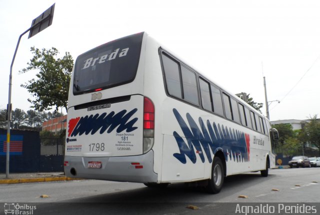 Breda Transportes e Serviços 1798 na cidade de São Bernardo do Campo, São Paulo, Brasil, por Agnaldo Penides. Número da foto: #3735381.
