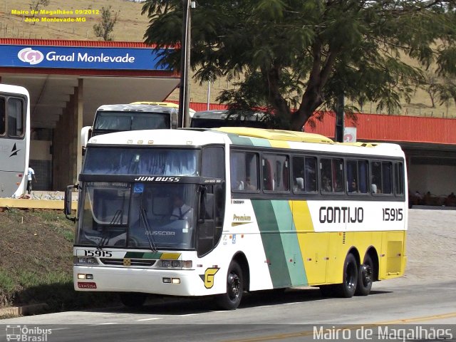 Empresa Gontijo de Transportes 15915 na cidade de João Monlevade, Minas Gerais, Brasil, por Mairo de Magalhães. ID da foto: 3679545.