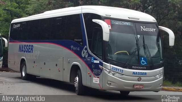 Viação Nasser 209115 na cidade de São Paulo, São Paulo, Brasil, por Alex Aparecido. Número da foto: #3679604.