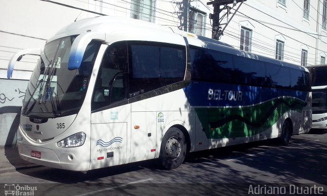 Bel-Tour Transportes e Turismo 385 na cidade de Petrópolis, Rio de Janeiro, Brasil, por Adriano Duarte. ID da foto: 3680131.