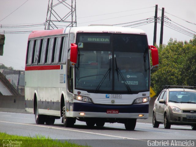 Breda Transportes e Serviços 1801 na cidade de Itanhaém, São Paulo, Brasil, por Gabriel Almeida. Número da foto: #3679794.
