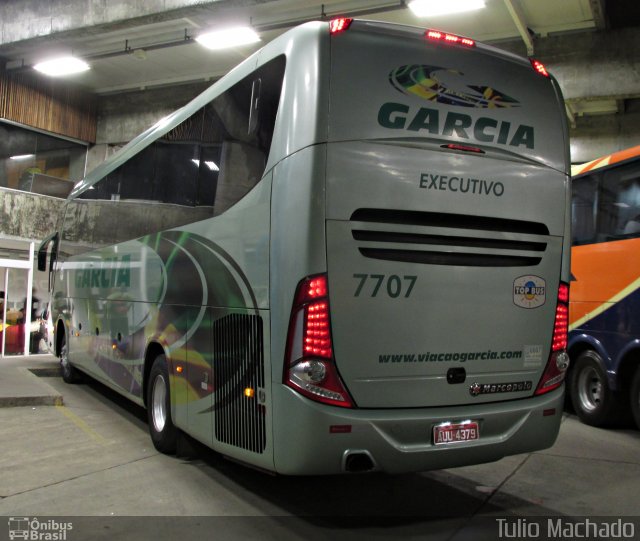 Viação Garcia 7707 na cidade de Curitiba, Paraná, Brasil, por Tulio Machado. Número da foto: #3681062.