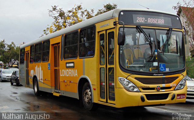 Londrisul Transportes Coletivos 4319 na cidade de Londrina, Paraná, Brasil, por Nathan Augusto. Número da foto: #3679603.