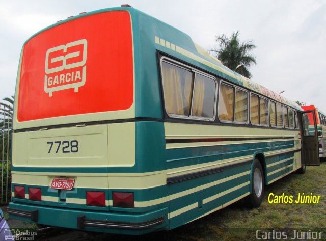 Viação Garcia 7728 na cidade de Londrina, Paraná, Brasil, por Carlos Júnior. Número da foto: #3680001.
