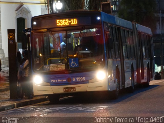 Viação Cidade Dutra 6 1595 na cidade de São Paulo, São Paulo, Brasil, por Johnny Ferreira. ID da foto: 3679136.