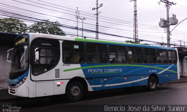 Viação Ponte Coberta RJ 190.074 na cidade de Rio de Janeiro, Rio de Janeiro, Brasil, por Benício José da Silva Júnior. Número da foto: #3739639.