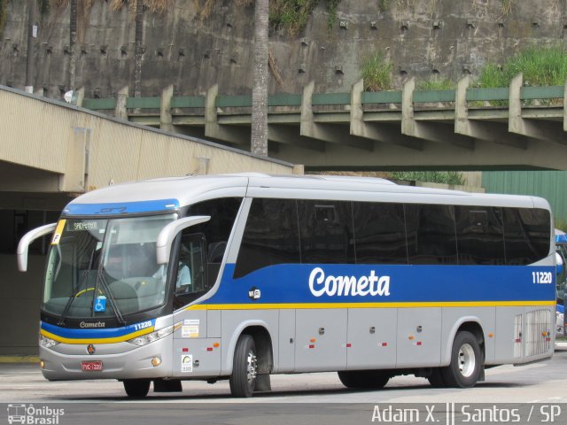 Viação Cometa 11220 na cidade de Santos, São Paulo, Brasil, por Adam Xavier Rodrigues Lima. Número da foto: #3738522.