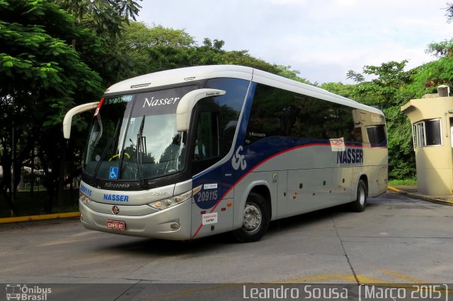 Viação Nasser 209115 na cidade de São Paulo, São Paulo, Brasil, por [Leandro Sousa]. Número da foto: #3738975.