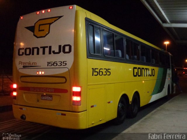 Empresa Gontijo de Transportes 15635 na cidade de Belo Horizonte, Minas Gerais, Brasil, por Fabri Ferreira. ID da foto: 3739149.