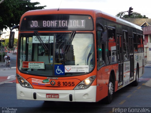 TRANSPPASS - Transporte de Passageiros 8 1055 na cidade de São Paulo, São Paulo, Brasil, por Felipe Gonzales. Número da foto: #3740157.