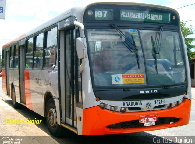 Rápido Araguaia 1421-6 na cidade de Goiânia, Goiás, Brasil, por Carlos Júnior. Número da foto: #3741527.