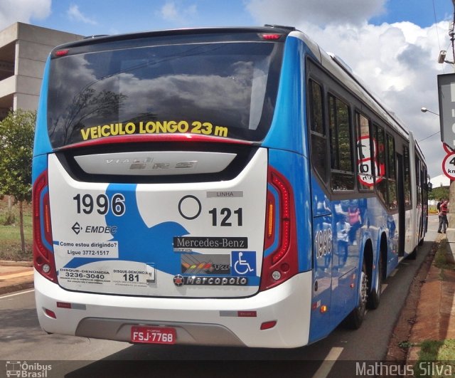 VB Transportes e Turismo 1996 na cidade de Campinas, São Paulo, Brasil, por Matheus Silva. ID da foto: 3742316.