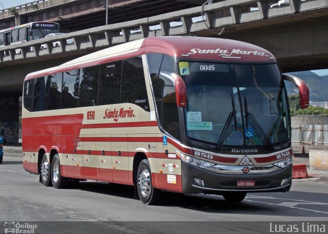 Santa Maria Fretamento e Turismo > Transportes Santa Maria(SP) 850 na cidade de Rio de Janeiro, Rio de Janeiro, Brasil, por Lucas Lima. Número da foto: #3741721.